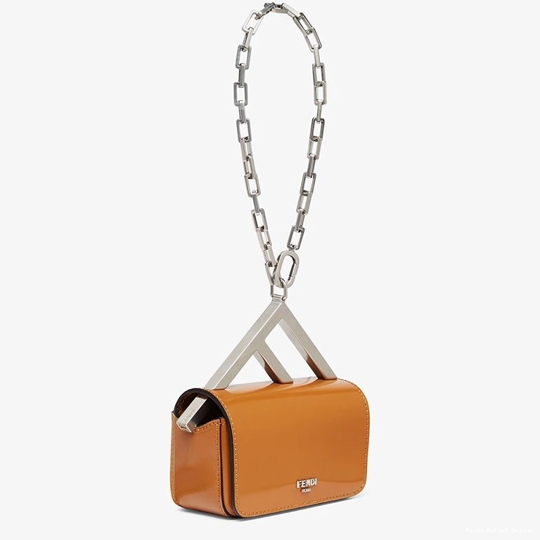 Cheap Leather Fendi In F Bag Calf Brown Nano 0801